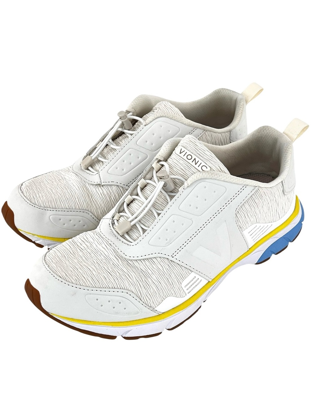 Vionic Deon athletic sneaker marshmallow white Sz 8.5 Lifestyle Ortho Slip-on